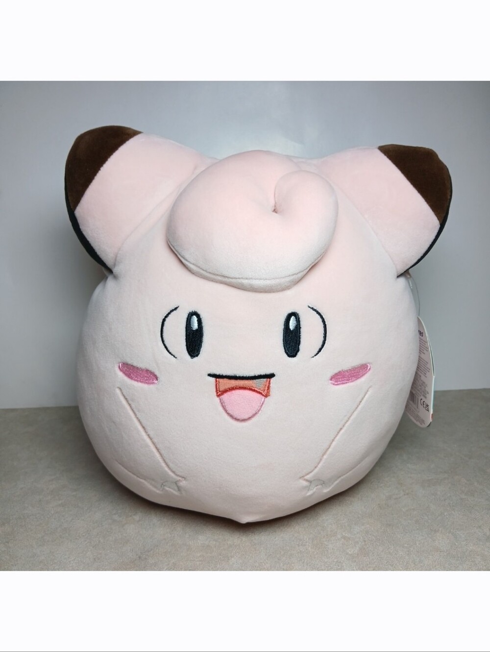 New! Squishmallows Pokemon 10" Clefairy Ultra Soft Stuffed Pink Plush Jazwares